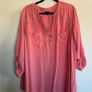 Torrid Harper Blouse | Roll-Tab Sleeves | Size 4 (4X)